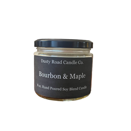 Bourbon & Maple 8 oz. Soy Blend Candle - Dusty Road Candle Co LLC