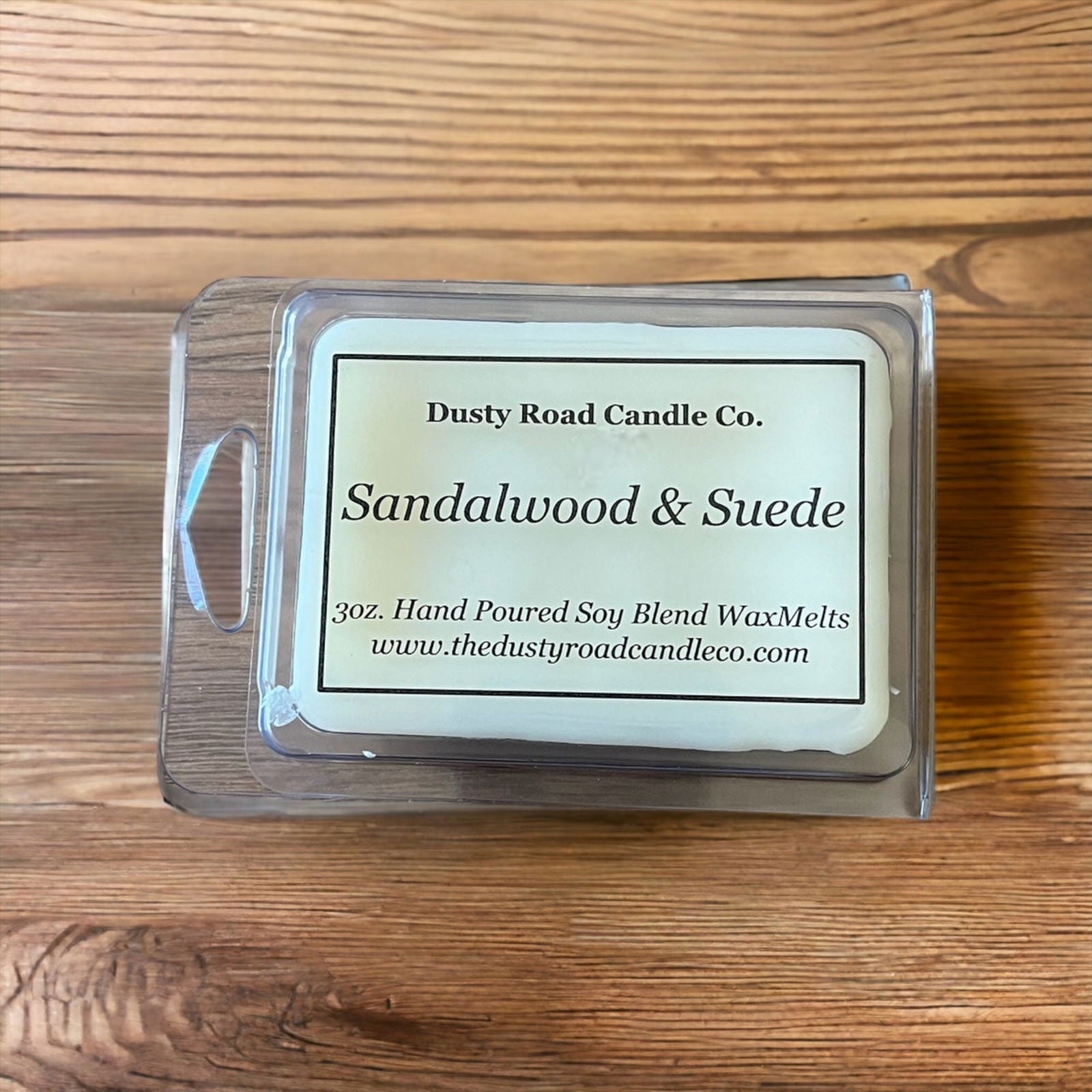 Sandalwood & Suede 3 oz. Wax Melts - Dusty Road Candle Co LLC