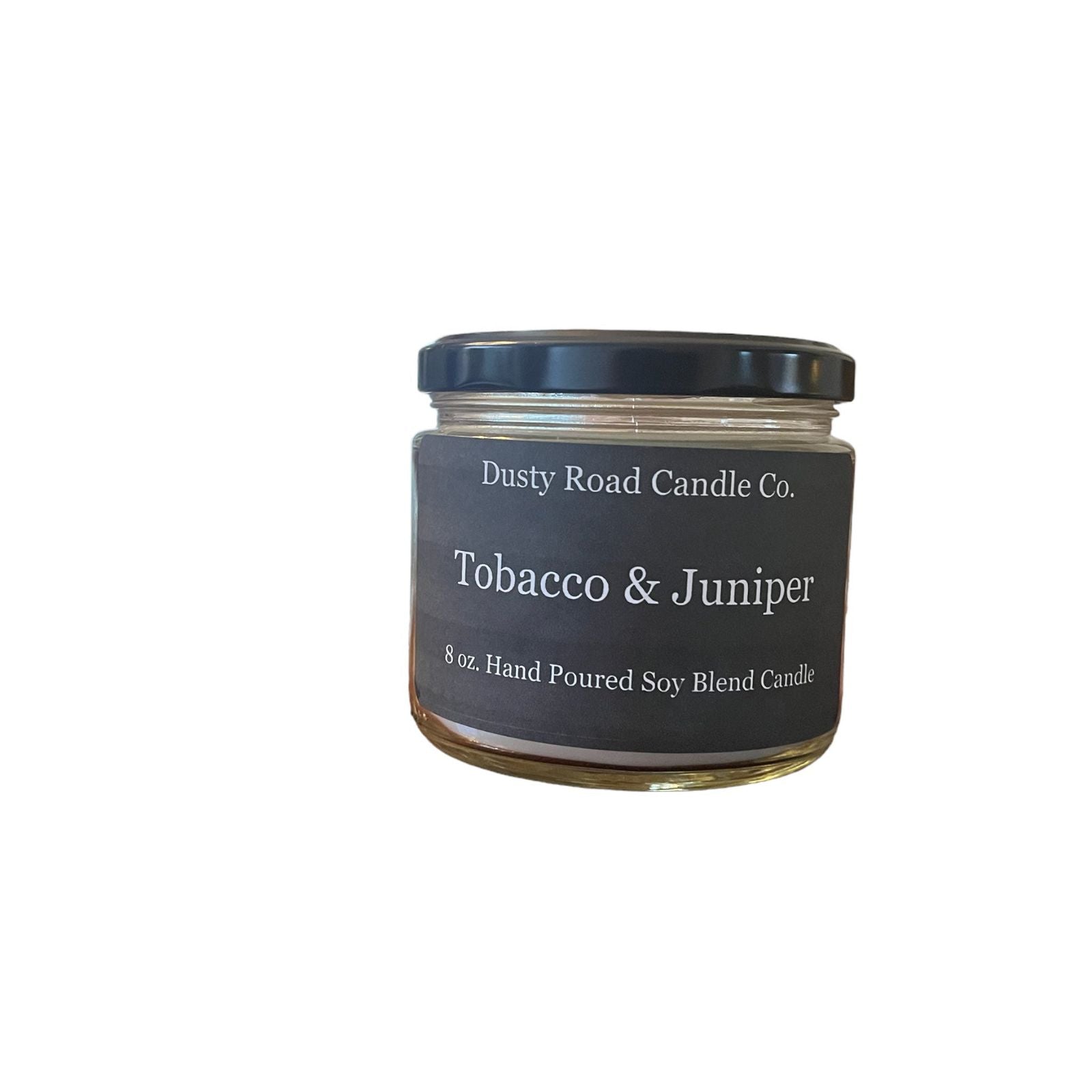 Tobacco & Juniper 8 oz. Soy Blend Candle - Dusty Road Candle Co LLC